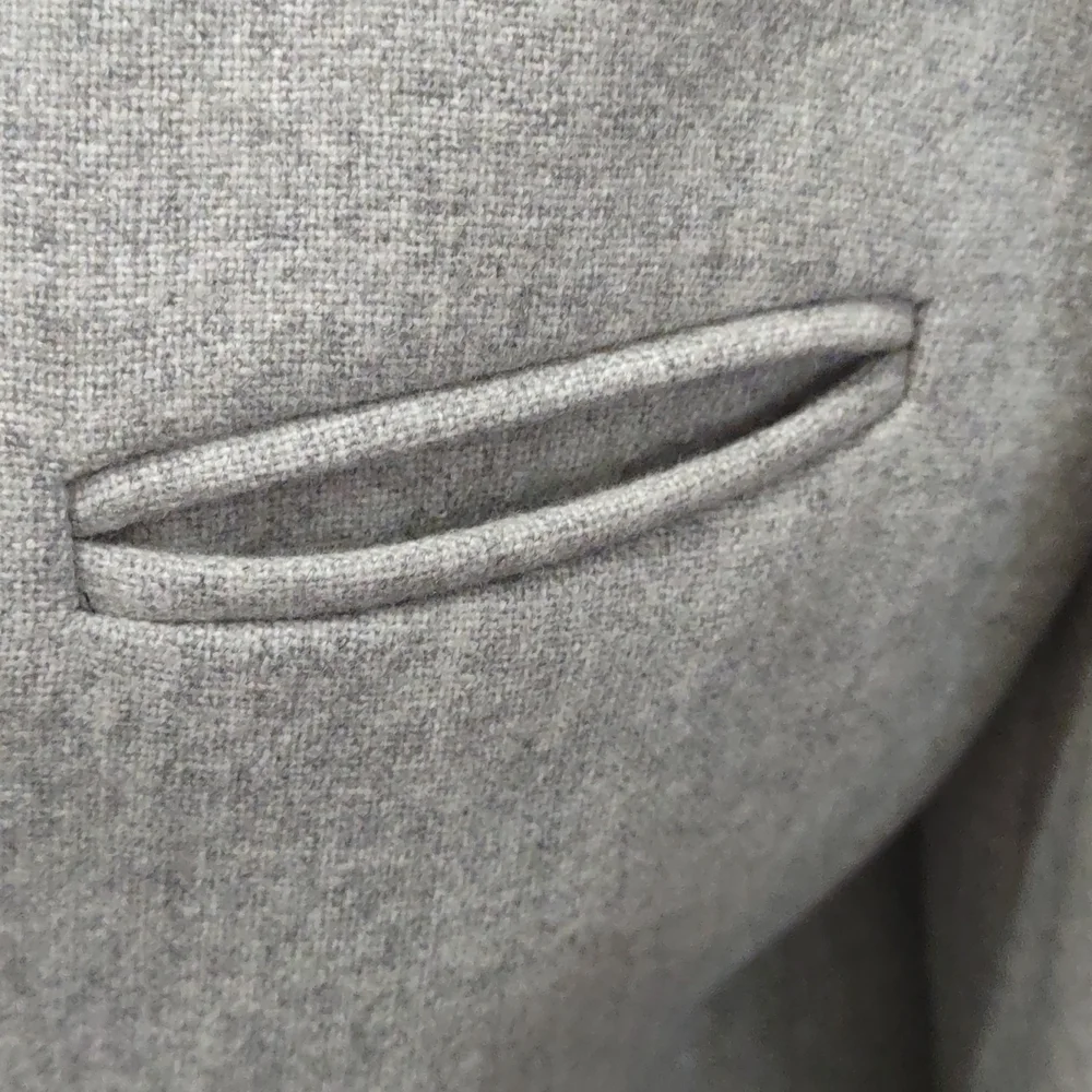 Lafayette Gray wool coat jacket medium NEW - Picture 4 of 6